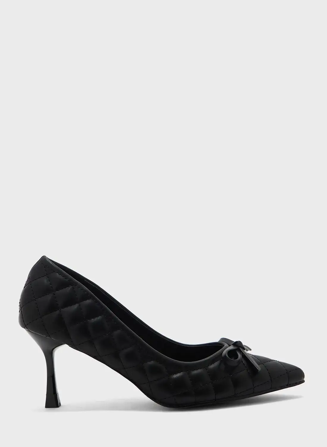 ELLA Quilted Bow Pointed Pump