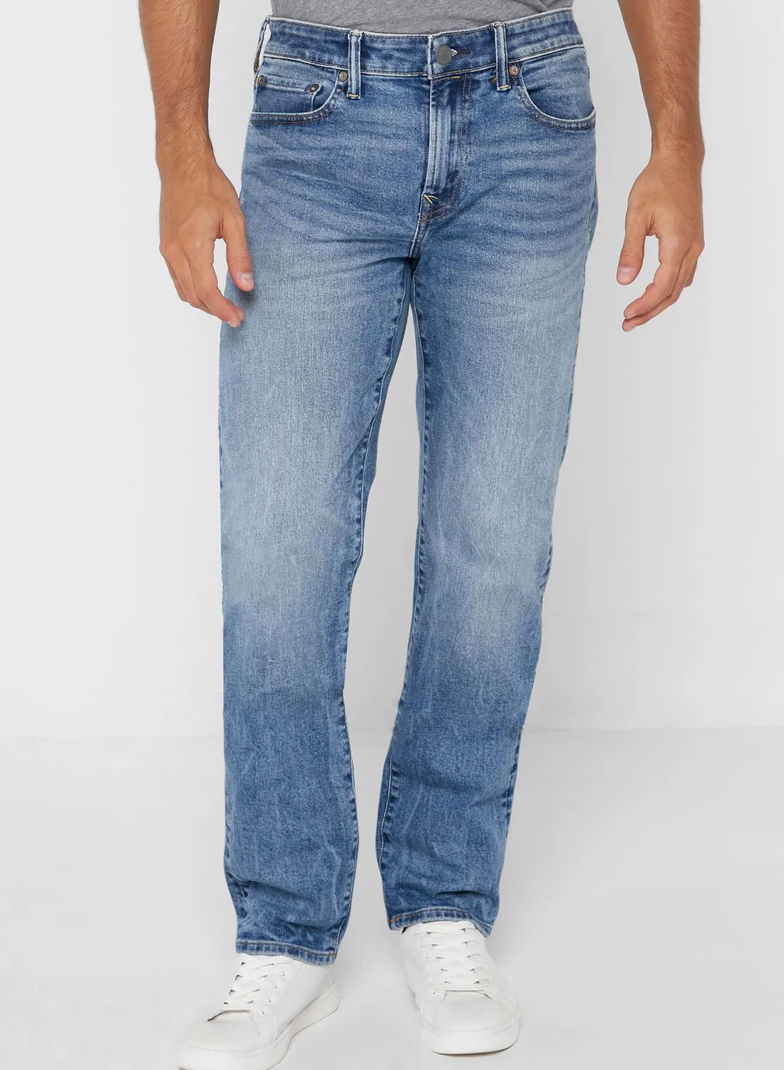 American Eagle Mid Wash Straight Fit Jeans