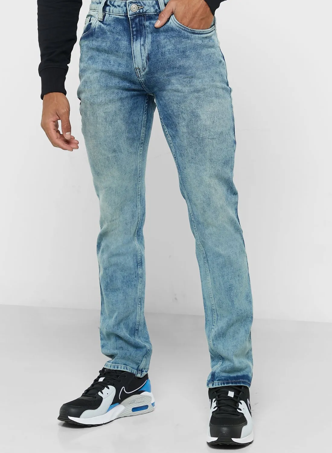 Seventy Five Slim Fit Distress Jean