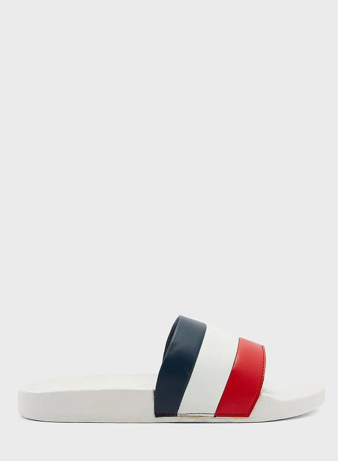 Seventy Five Colour Block Casual Slides