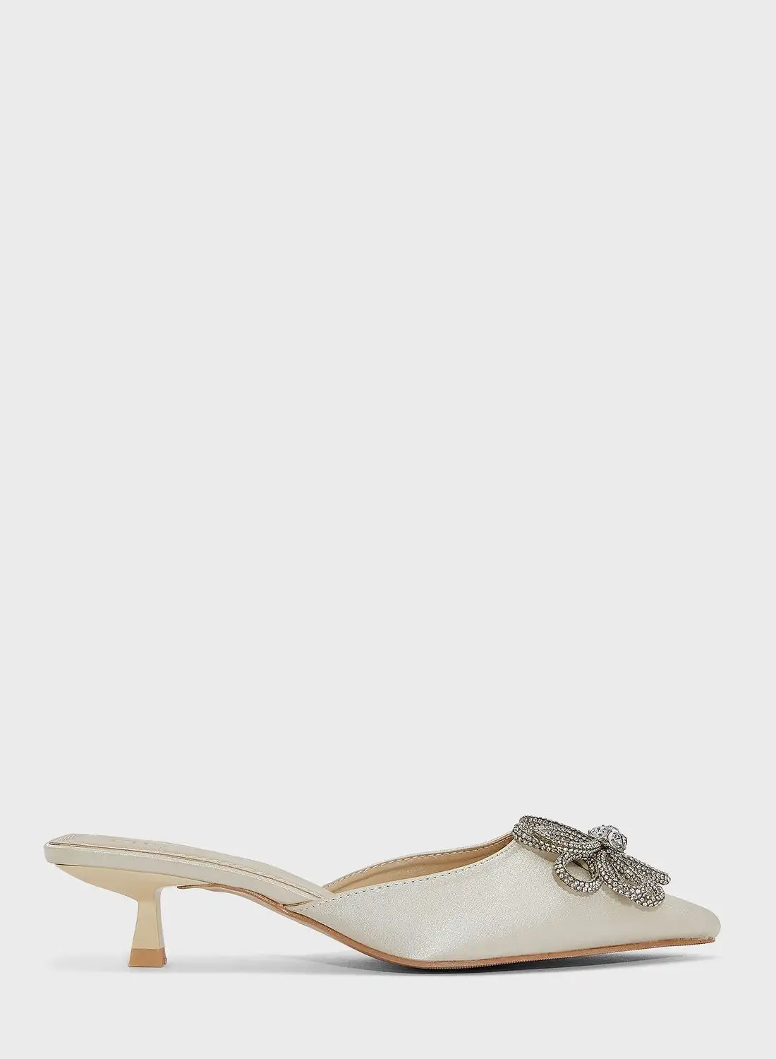 Ella Limited Edition Diamante Daisy Brooch Slip On Pump