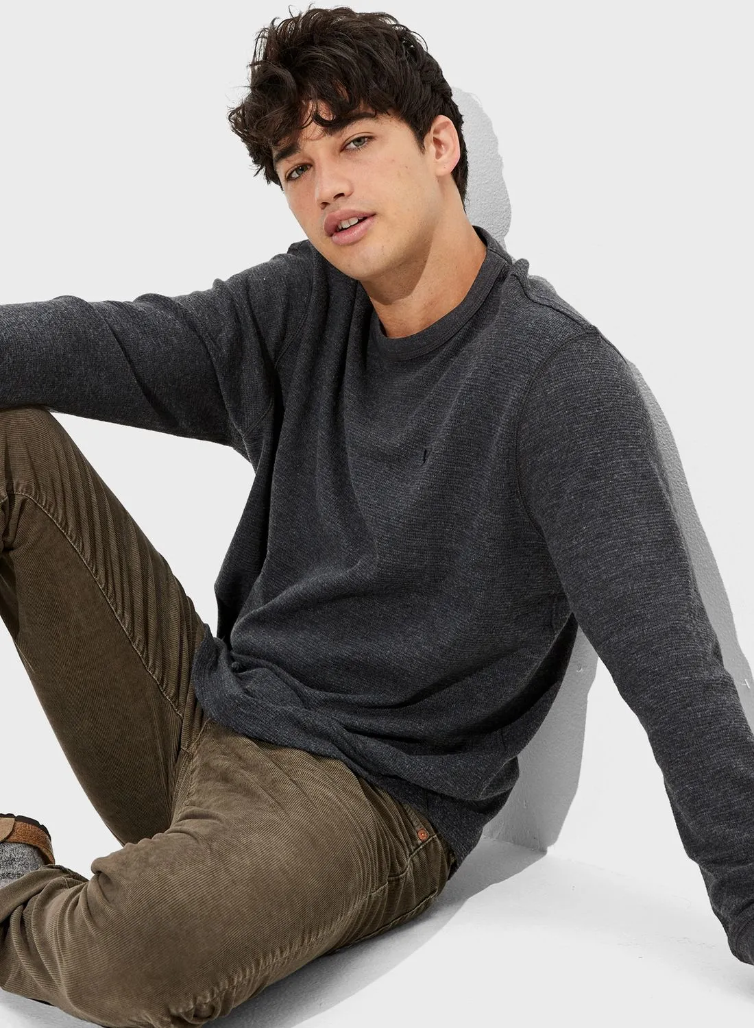 American Eagle Knitted Crew Neck Sweater