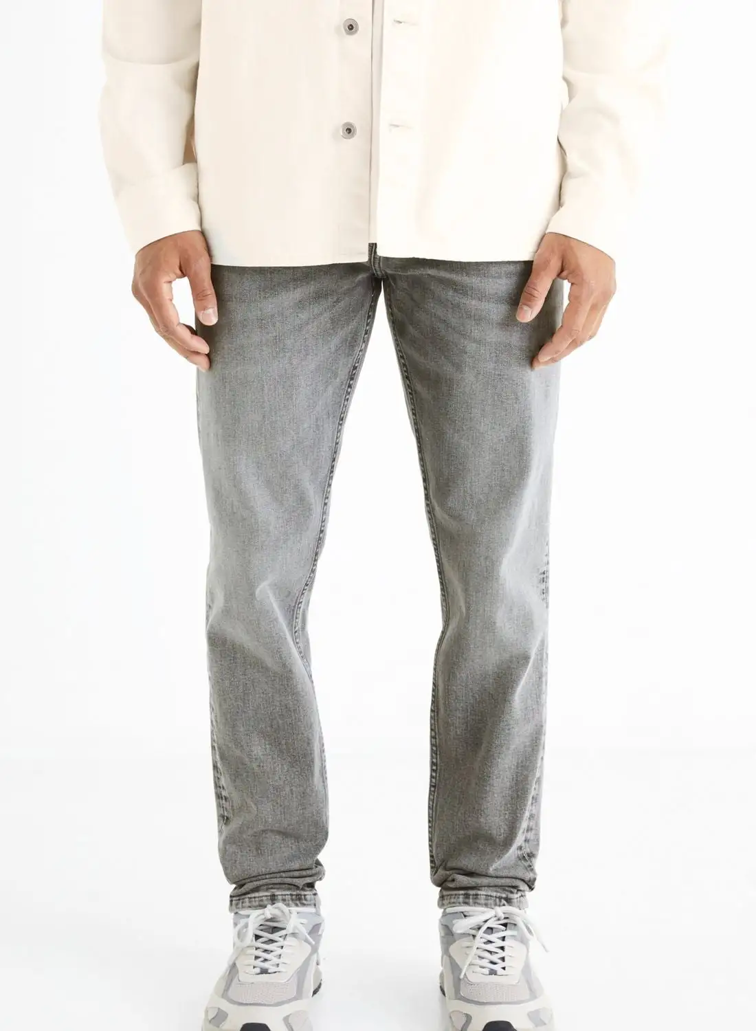 Celio Light Wash Skinny Fit Jeans