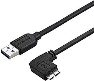 StarTech StarTech.com 1m 3 ft Slim Micro USB 3.0 Cable M/M - USB 3.1 Gen 1 (5Gbps).3 6 ft / 2m black USB3AU2MRS