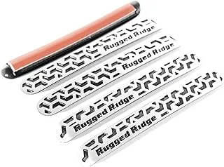 Rugged Ridge 13311.53 Elite Door Handle Inserts, Contrast Tread; 07-18 Wrangler Unlimited