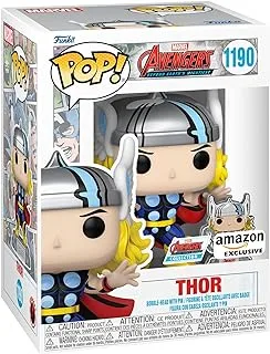 Funko Pop! Marvel: A60- Comic Thor With Enamel Pin - Marvel Comics - Amazon Exclusive - Collectable Vinyl Figure - Gift Idea - Official Merchandise - Toys for Kids & Adults - Comic Books Fans