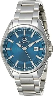 Bigotti BG.1.10326-4 Napoli Stainless Steel Strap Watch for Men, Silver