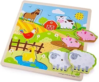 Bigjigs Toys Wooden Farm Sound Puzzle