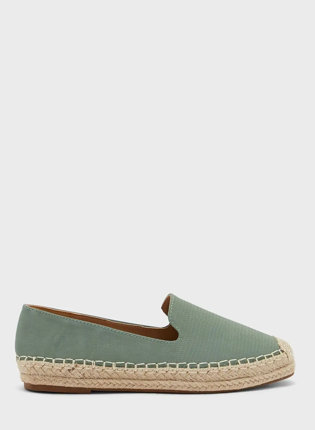 ELLA Textured Shiny Espadrille