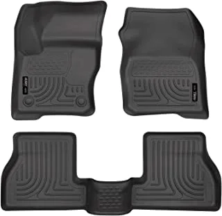 Husky Liners Weatherbeater | Fits 2012-2015 Ford Focus, Front & 2nd Row Liners - Black, 3 pc.| 98771