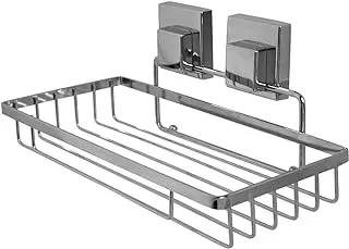 HomePro Bathroom Rack Stainless Steel Rack Rectangular Shape Elevate Your Bathroom Organisation With Rust Proof Wall Rack Shelf