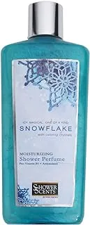 Shower Scents Snowflake Shower Perfume -312ML- Glittery Texture Shower Gel,Long Lasting Body Wash, Fine Fragrance with Moisturizing Formula and Pro-Vitamin B5