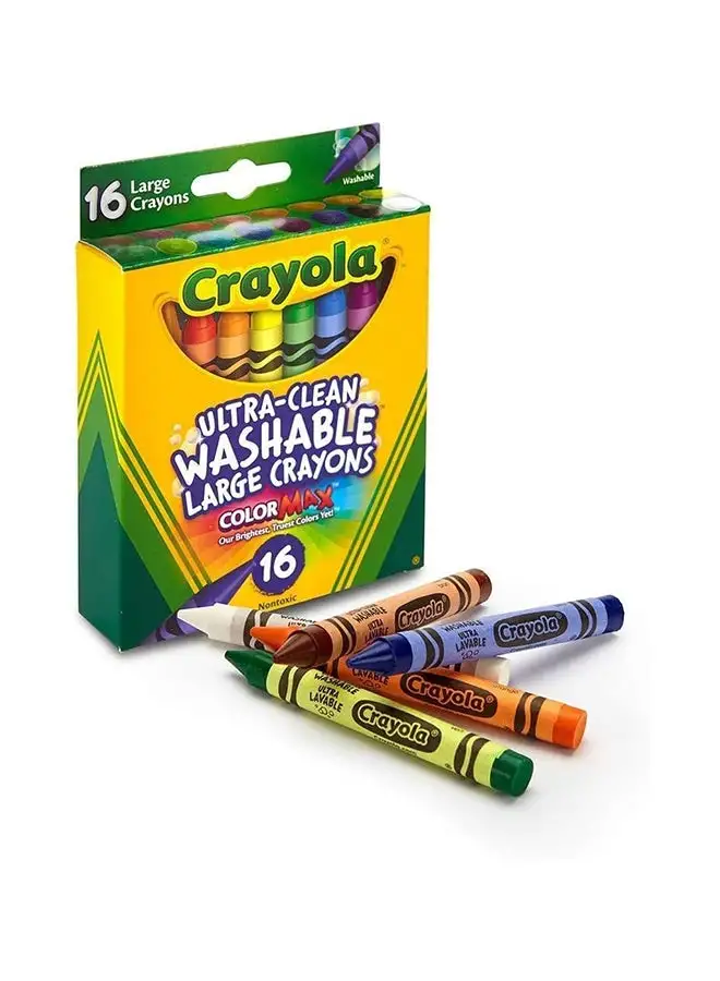 Crayola 16 Piece Ultra-Clean Washable Large Crayons 11.43x7.14x1.91cm