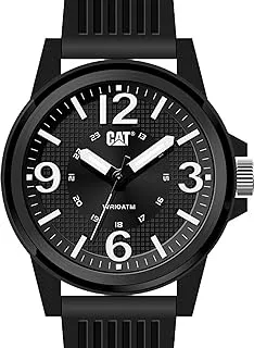 Caterpillar CAT Groovy Men Watch, 44.5 mm case, Polycarbonate case, Silicone Strap