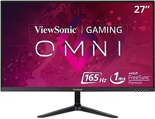 Viewsonic VX2718-P-MHD 27 Inch Frameless Full HD 1080p 165Hz 1ms Gaming Monitor with Adaptive-Sync Eye Care HDMI and Display Port