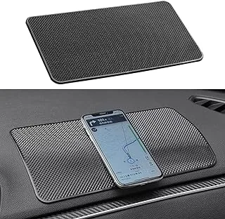 ECVV Anti-Slip Car Dash Sticky Pad Car Dashboard Mat 27 * 15 cm Sticky Gripping Pad Removable and Traceless Mounting Pad for Cell Phone, Sunglasses, Keys, Coins