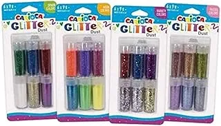 Carioca 52017 Glitter Dust Display 8pcs Assorted