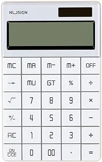 Ens041 NuSign Desk Calculator أبيض 165.3 × 103.2 × 14.7 مم ، 12 رقمًا