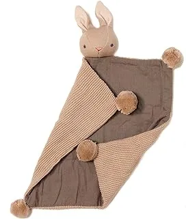 ThreadBear Design Baby Threads Taupe Bunny Comforter