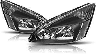 PM PERFORMOTOR PMHL-HACC-0307-OH-BC Black Housing/Clear Corner Headlights [Compatible with 03-07 Honda Accord]