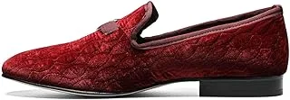 STACY ADAMS Men's Valet Velour Bit Slip-on Loafer, 40.5 EU