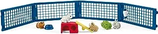 Schleich Farm World, Animal Toys for Kids, Rabbit and guinea pig hutch, Ages 3+