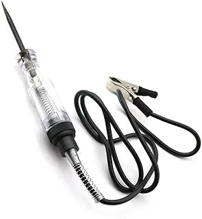 TuNan 6V-12V-24V DC Car Circuit r Light, Professional Auto Voltage Continuity Test, Automotive Electrical Volt Test Light/Long Probe for Wire/Fuse/Socket and More - Black