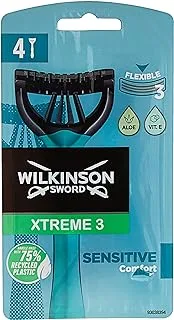 Wilkinson Sword Xtreme 3 Sensitive Disposable Razors For Men