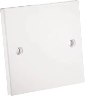 rhinocables Electrical Blanking Dummy Plate 1 Gang - White Gloss Plastic Finish (Single)