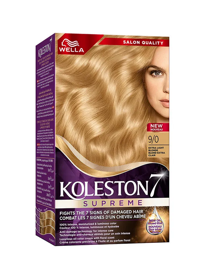 WELLA Koleston Supreme Hair Color 9/0 Extra Light Blonde