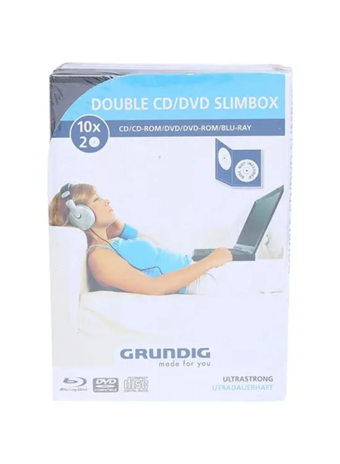 Grundig Double CD/DVD Slimbox 6941987103114