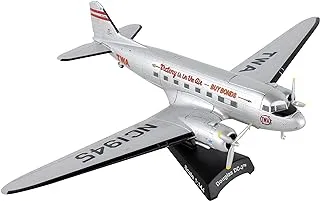 Daron Postage Stamp Douglas DC-3 TWA 1/144 Scale Silver