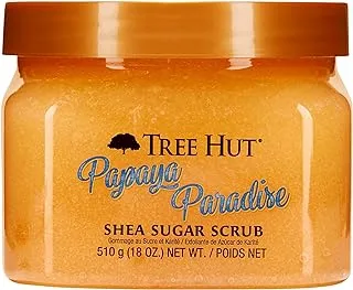 T H Papaya Paradise Shea Sugar Scrub Made With Shea Butter, Papaya Extract And Pineapple Enzymes For A Natural Glow, 510 Ml