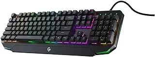 Porodo Gaming Mechanical Full Keyboard Rainbow - Cool Grey