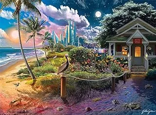 Buffalo Games - Beach Cabin - 1000 Piece Jigsaw Puzzle for Adults Challenging Puzzle Perfect for Game Nights - 1000 Piece Finished Size is 26.75 x 19.75