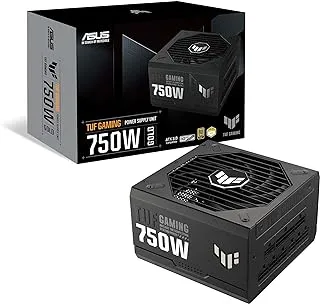 Asus TUF Gaming 750W Gold Power Supply Unit,ATX 3.0 Compatible, Fully Modular Power Supply, Military-Grade Components, Dual Ball Bearing - Black