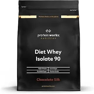 Protein Works - Diet Whey Protein Isolate 90 | Whey Isolate Protein Powder | Low Calorie Protein Shake | 40 Servings | Chocolate Silk | 1kg