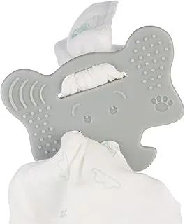 Oketi Poketi Teether Grey Elephant W/Towel