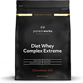 Protein Works - Diet Whey Complex Extreme Protein Powder| Low Fat & Low Calorie Diet Shake | Vitamin & Mineral Rich | No Added Sugar | Chocolate Silk | 1kg