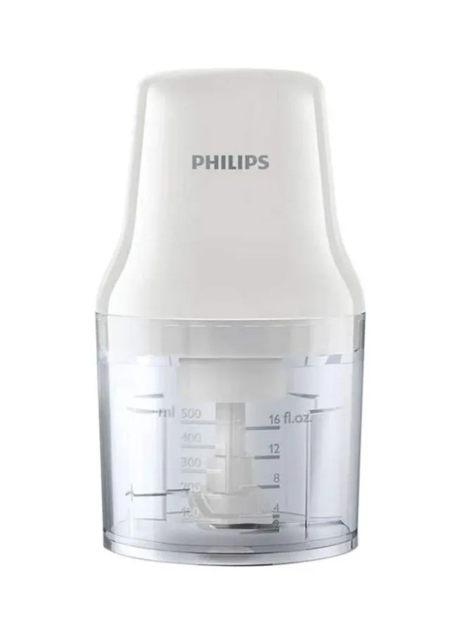 Philips Daily Collection Chopper 0.7 L 450 W HR1393 White/Clear