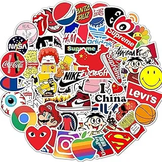 Sulfar (100pcs) Waterproof Vinyl Stickers Pack for Fashion Laptop Decals Water Bottle Cars Motorcycle Bicycle Bumper Skateboard Luggage Phone Case DIY Decoration Logo Books