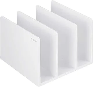 Deli Nusign NS006 Book End, 162 mm Length x 162 mm Width x 121.5 mm Height, White