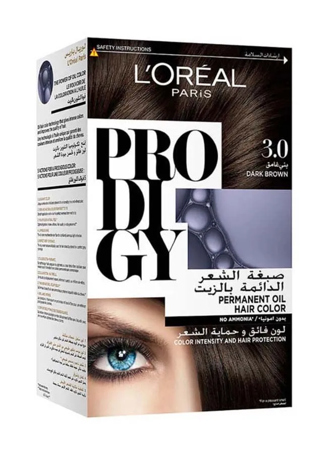 L'OREAL PARIS Prodigy Permanent Oil Hair Color 3.0 Dark Brown