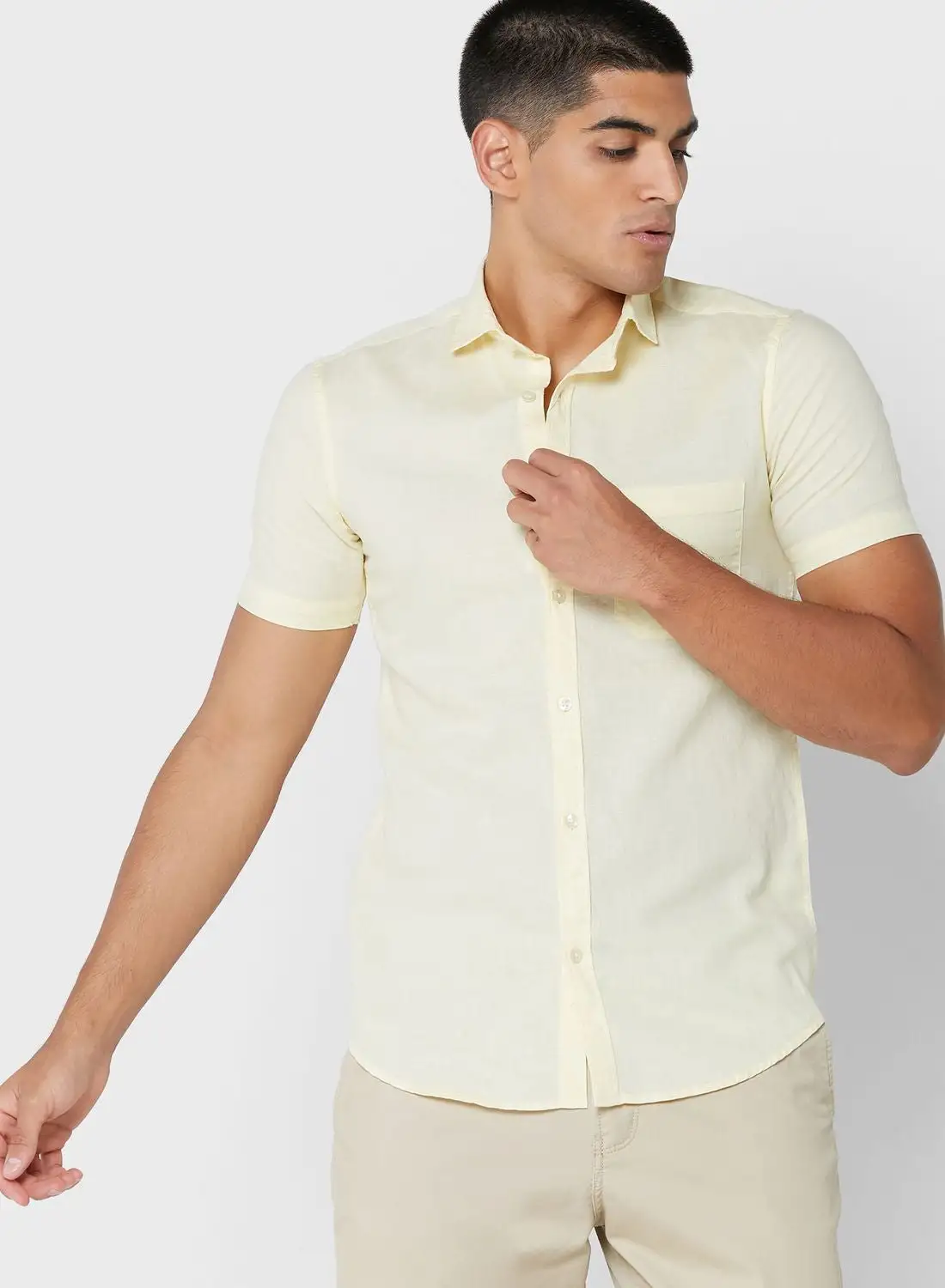 Robert Wood Linen Blend Shirt