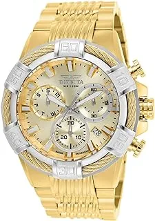 Invicta Men's Bolt Stainless Steel Quartz Watch with Stainless-Steel Strap, Gold, Silver, 16 (Model: 25868, 26990)