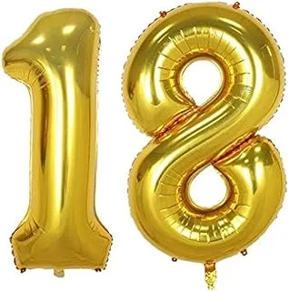 Ballons & Accessories - 2pcs 40inch Happy 18 Birthday Foil Balloons Rose gold/pink/blue number 18th Years Old Party Decorations Man Boy Girl Supplies