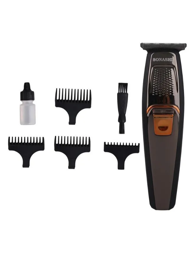 SONASHI Rechargeable Hair Clipper With Carbon Stainless Steel Blade Continuous 3 Hours Working Featured With LCD Display, USB Charging, High-Speed Motor And Cordless Functionality Travel-Friendly Hair Clipper