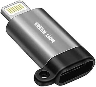 Green Lion Type-C to Lightning Adapter - Gray