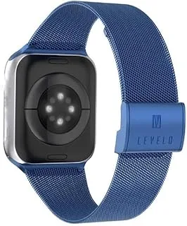 Levelo Double Milanese Watch Strap For Apple Watch 42/44 / 45mm - Blue