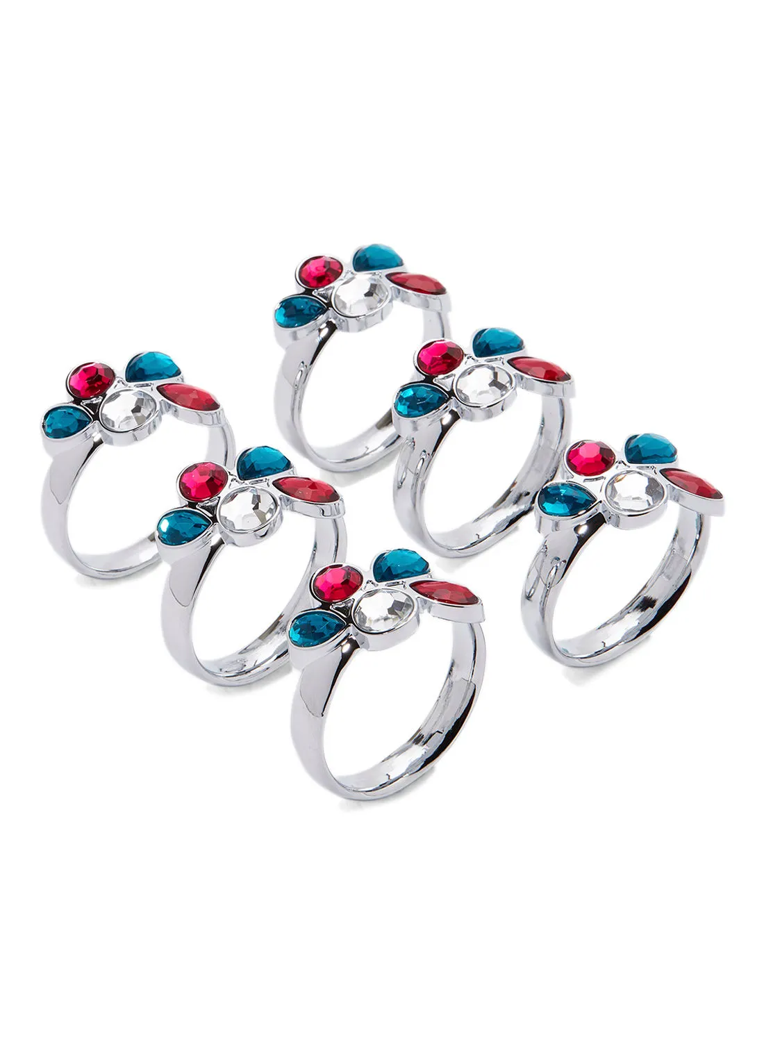 LINKAGE Linkage Napkin Ring Set Multicolour Standard Standard